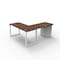 We'Re It Connect It L-Shaped Desk, 77 in D X 30 in H, 60 in W X Thermally Fused Laminate DI60304824L1BBF-WH-WNB - alternate 2